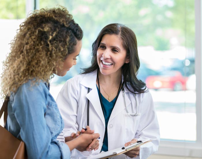 Doctor interacting with patient at MRSC in New York, NY